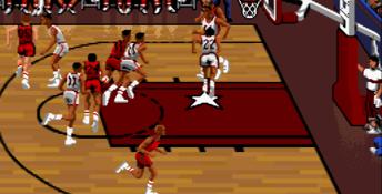 Bulls vs. Blazers and the NBA Playoffs SNES Screenshot