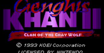 Genghis Khan II: Clan of the Gray Wolf SNES Screenshot