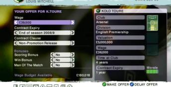 LMA Manager 2007 XBox 360 Screenshot