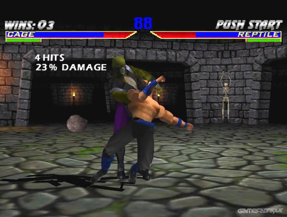 Mortal Kombat Gold is an upgraded port of Mortal Kombat 4 which