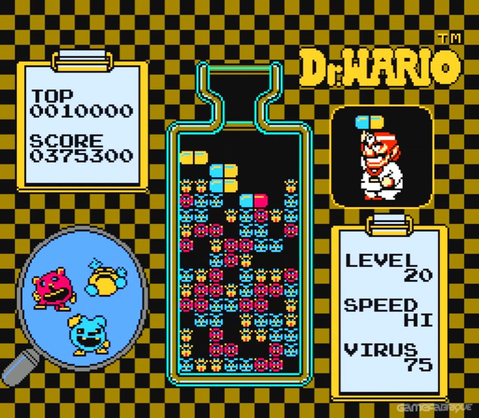 dr mario mobile test tubes