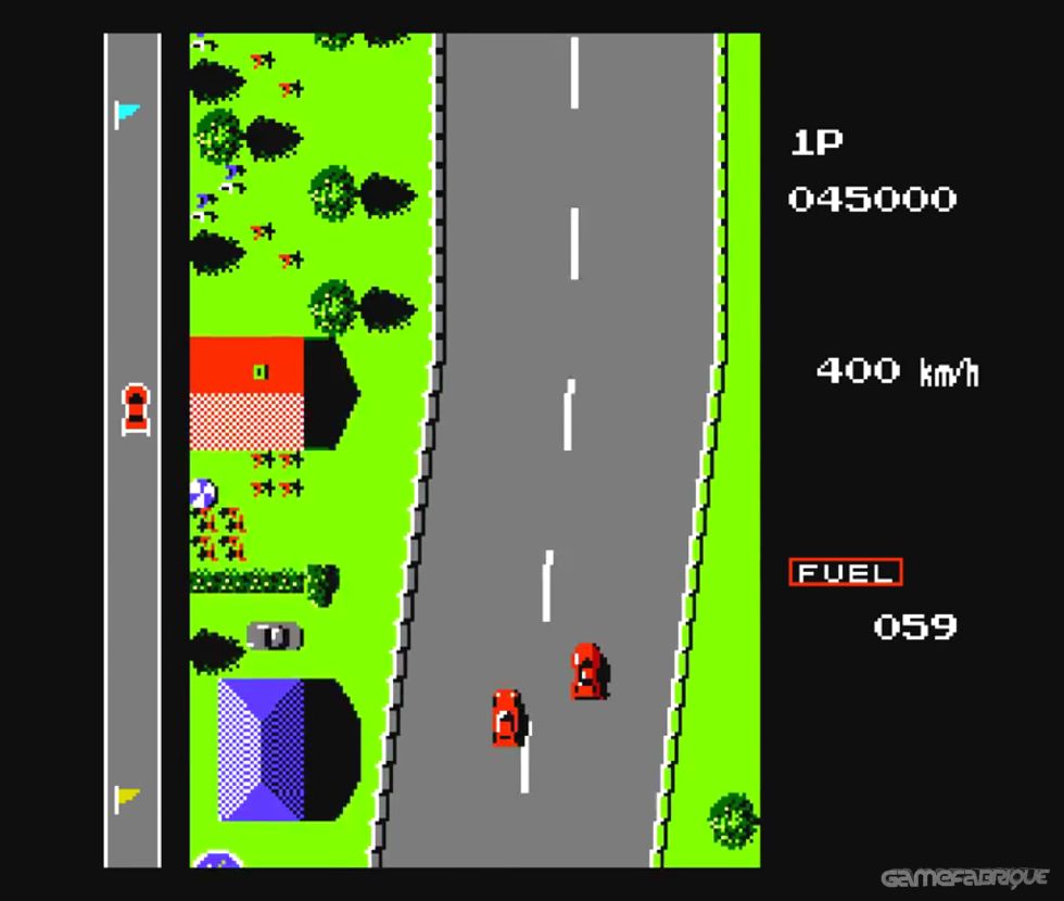 road fighter car race game