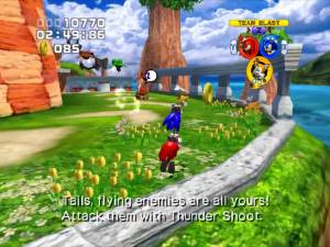 sonic heroes gameplay