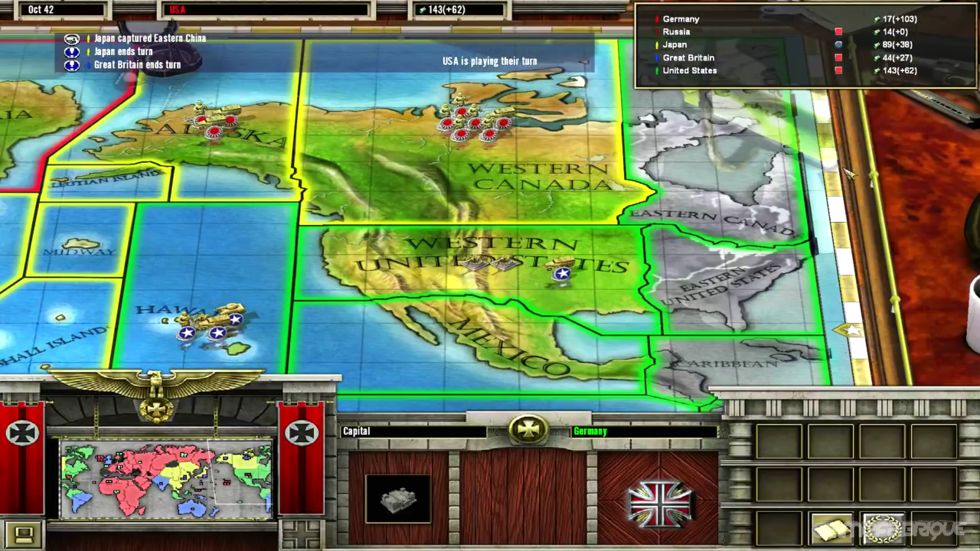 axis and allies computer game similar