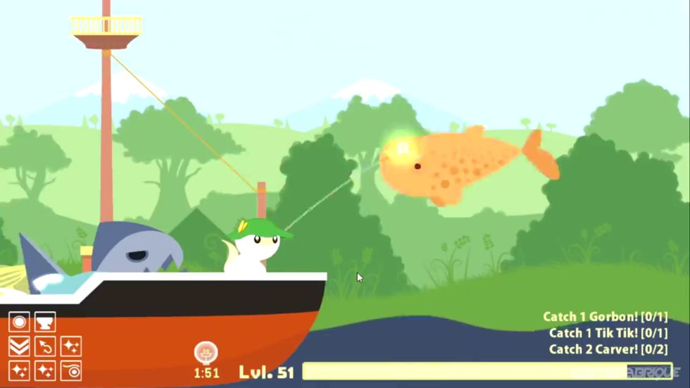 cat goes fishing game free