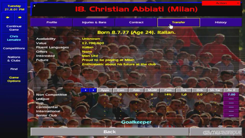 Championship Manager 2000/01 (Video Game 2000) - IMDb