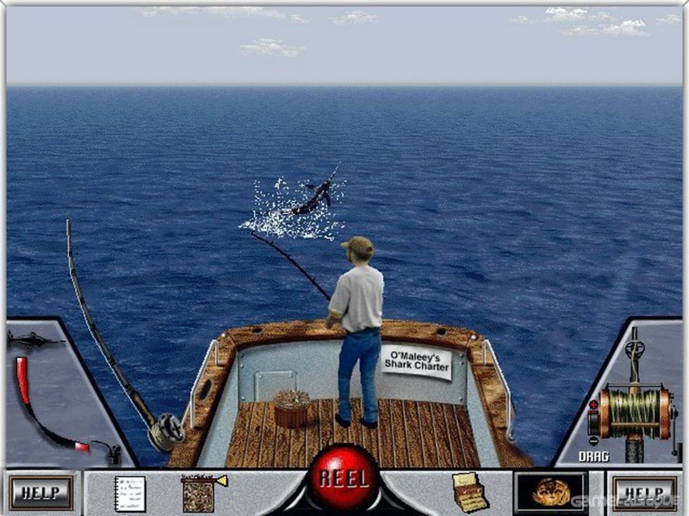 Virtual Deep Sea Fishing PC Game Interplay Sports B1