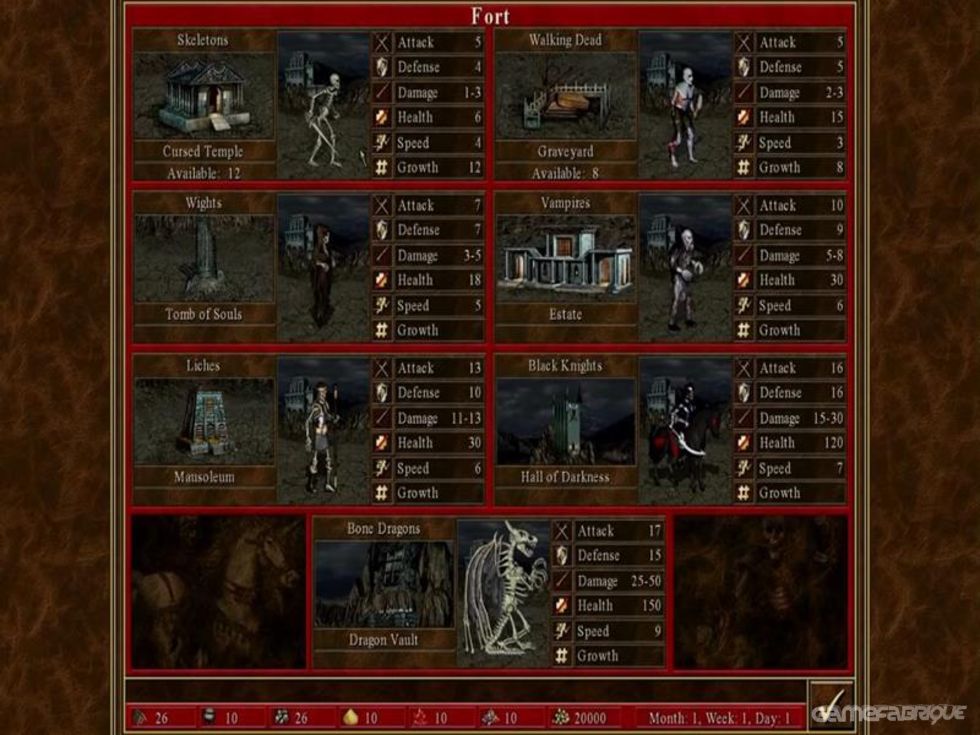 heroes of might and magic 3 units