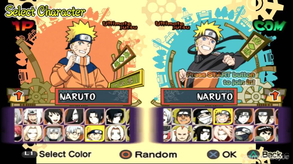 Naruto Ultimate Ninja 5 (PS2) - Kakashi Moveset 
