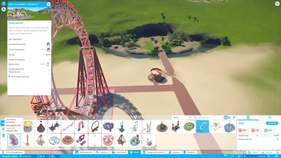 planet coaster steam game play help
