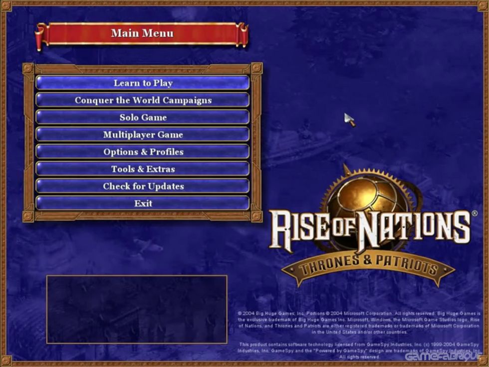 rise of nations world map