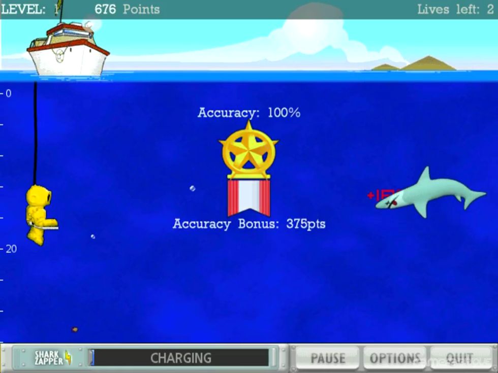 shark typing game