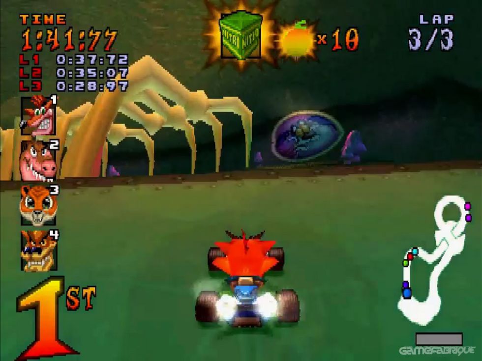 crash team racing split screen