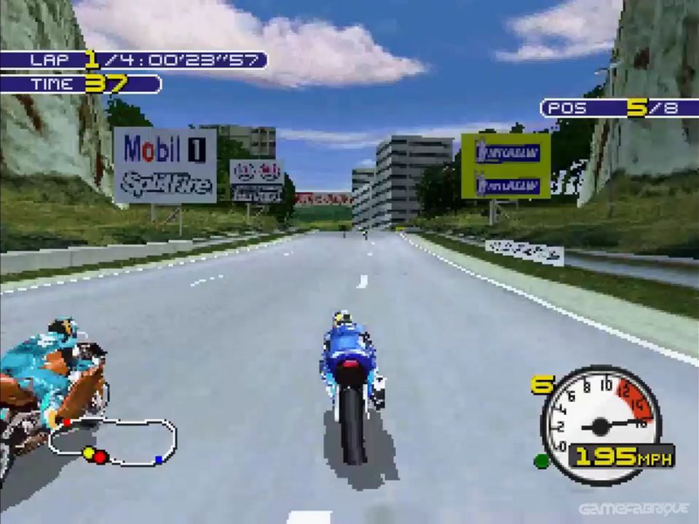 Moto Racer 2  (PS1) Gameplay 