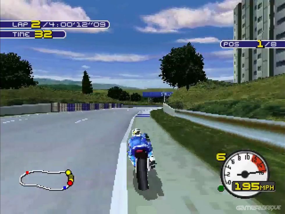 Moto Racer 2  (PS1) Gameplay 