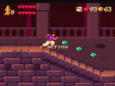 aladdin snes red gems