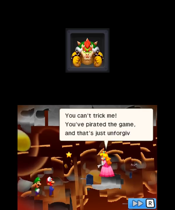 I recently started playing Mario and Luigi Bowser's inside story on an  emulator on Android (drastic) and I never got past the carrot when I played  on my dsi, but I fluked