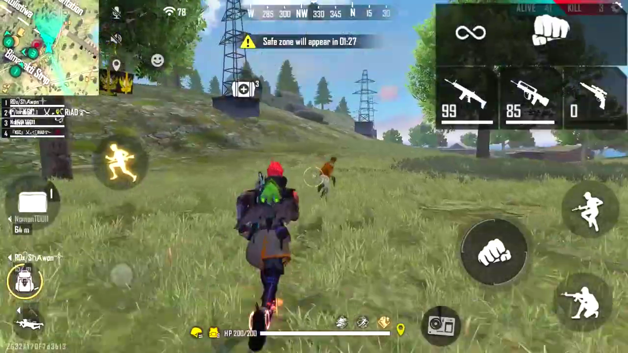 Free Fire, Android Gameplay