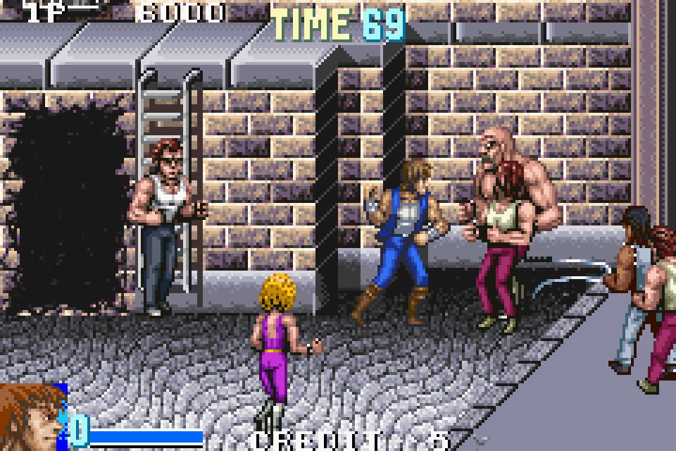Double Dragon Advance GBA 2 player 60fps 