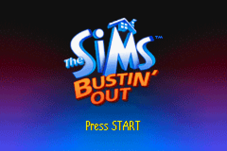 the sims bustin out gba rom
