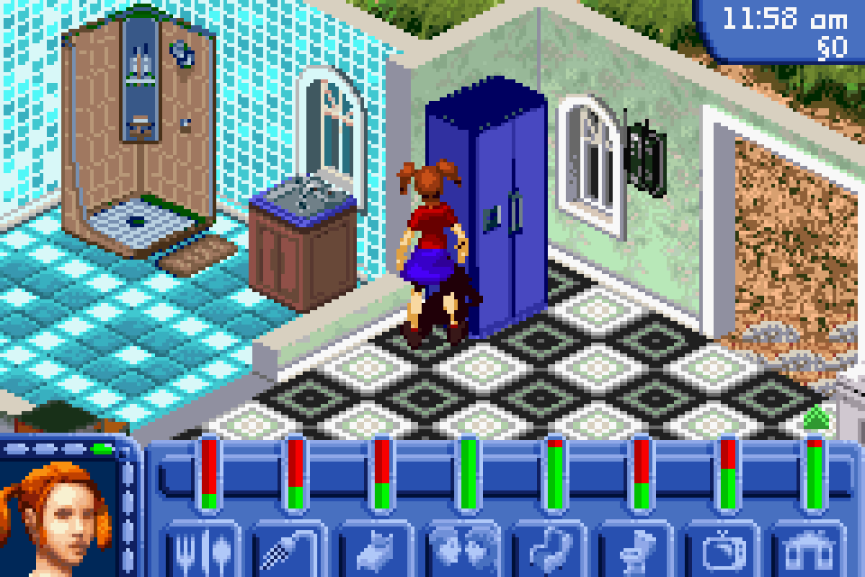 the sims bustin out gba