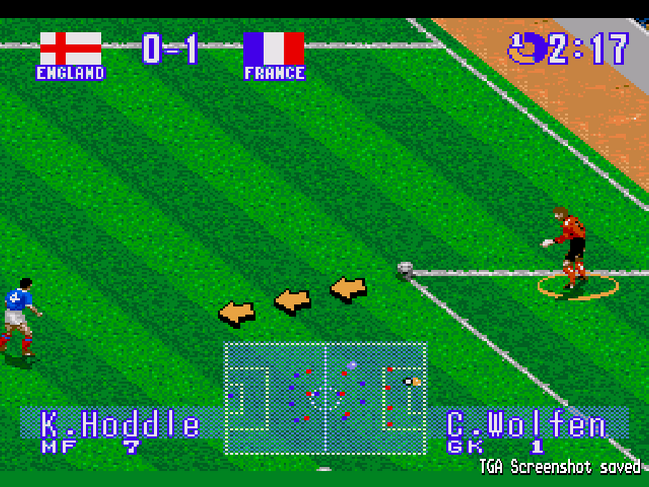 International Superstar Soccer Deluxe  (Sega Genesis) Gameplay 