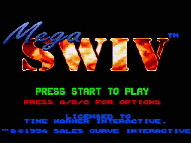 の中でも定番の看板 Mega SWIV【中古・MD欧州版】 家庭用ゲームソフト
