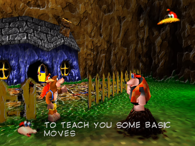 banjo kazooie rom missing buttons