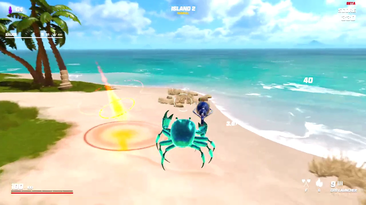 Getting to the secret island in Crab Champions @Crab Champions #crabch