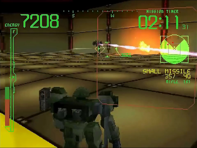 Armored Core - Gameplay PSX / PS1 / PGXP / Widescreen 4k 2160p  (DuckStation) 