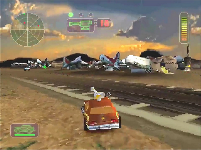 playstation 1 game cars with guns