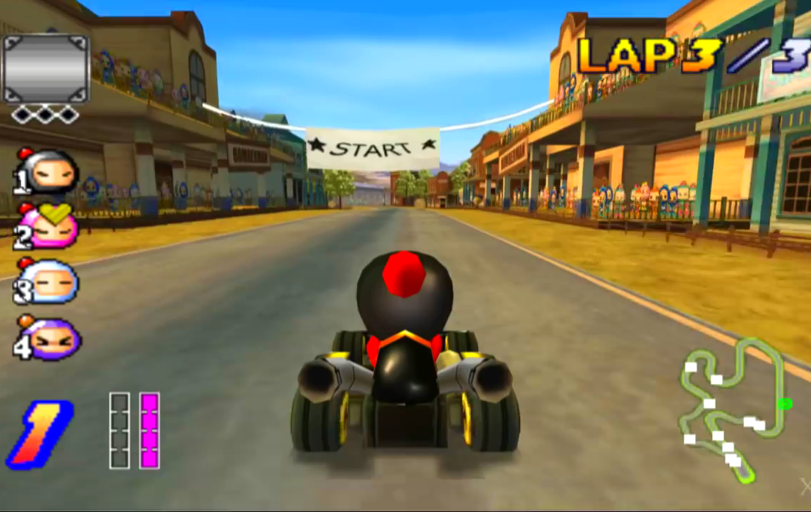 Bomberman Kart  (PS2) Gameplay 