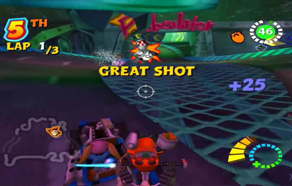 crash bandicoot racing