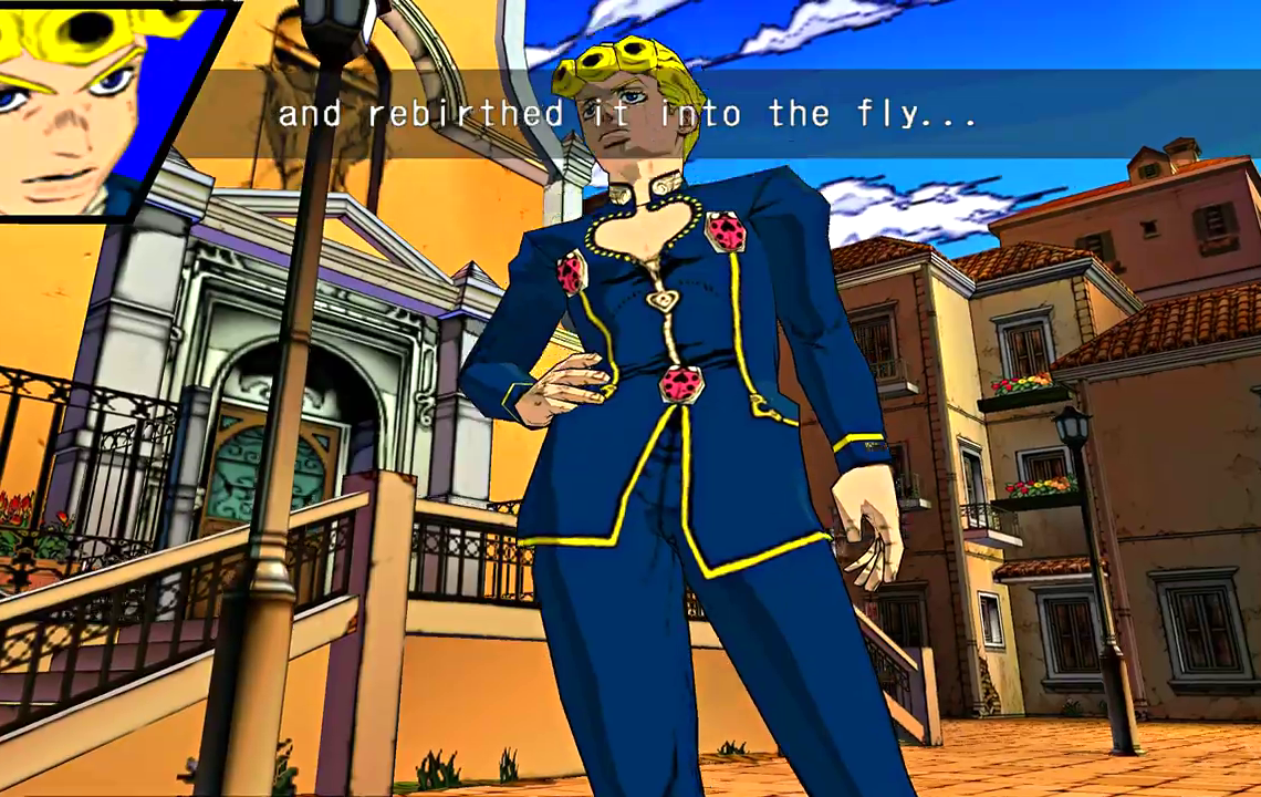 Today marks the 20 years anniversary of GioGio's Bizarre Adventure PS2  game by Capcom (2002). The first adaptation of Vento Aureo and also the  first JoJo game to be rendered in 3D