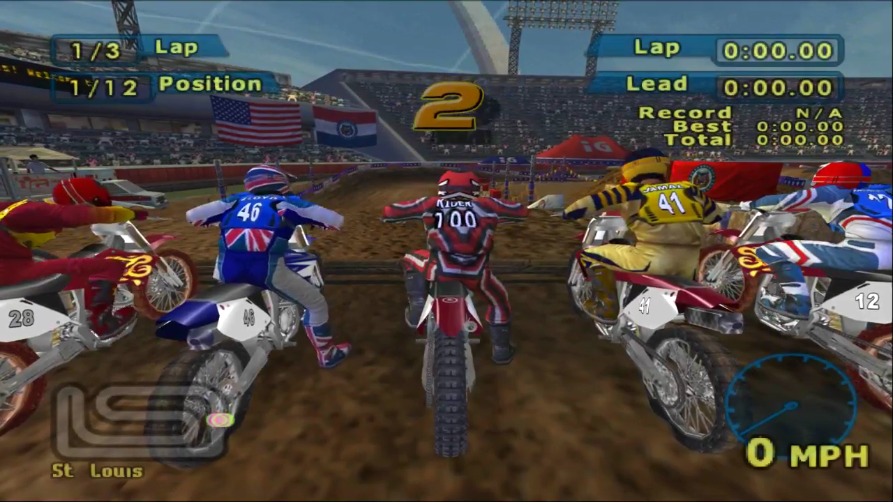 Jogo MX SuperFly ps2 ( Motocross ) Play 2