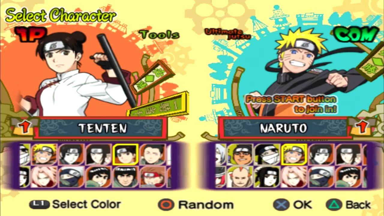 Naruto Shippuden Ultimate Ninja 5 (PS2) - COMO LIBERAR TODOS OS PERSONAGENS  / ALL CHARACTERS PCSX2 