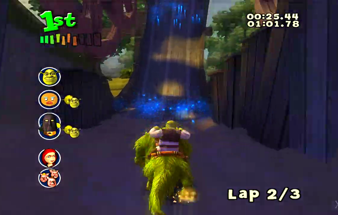 Jogo Shrek smash n' crash racing psp original