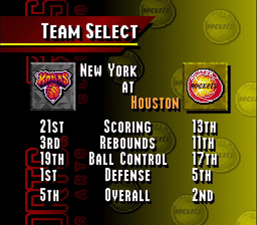 NBA Live '95 ROM - SNES Download - Emulator Games